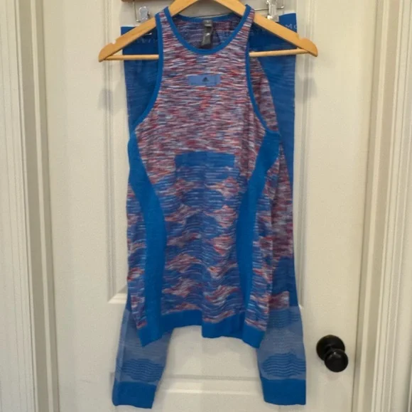 Stella McCartney Adidas Multicolor Tank (L) and Leggings (M) Set - Picture 1 of 7
